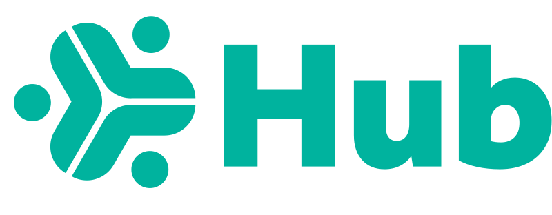 Hub Horizontal lockup on dark