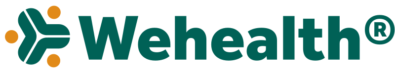 Wehealth® Horizontal lockup on light